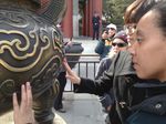 Haben feels side of giant vase in Summer Palace