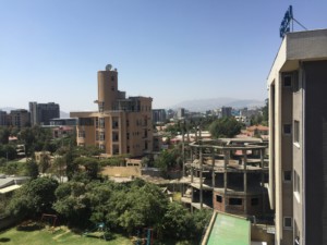 Downtown Addis Ababa skyline.